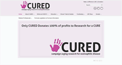 Desktop Screenshot of curedfoundation.org