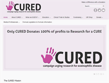 Tablet Screenshot of curedfoundation.org